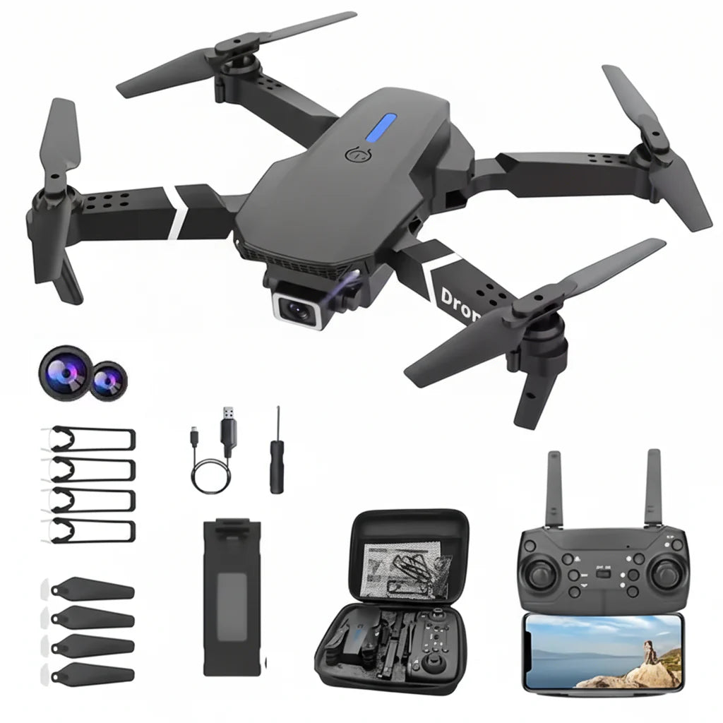 Foldable E88 Pro RC Drone 4K Camera