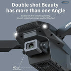 Dual-camera E88 Pro drone with 4K camera and 1080P wide-angle recording options