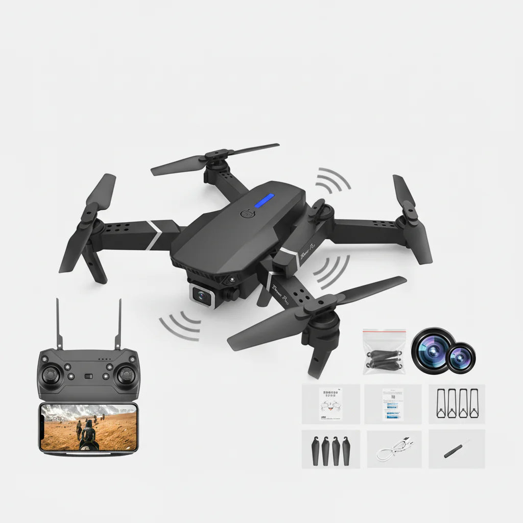 Foldable E88 Pro RC Drone 4K Camera
