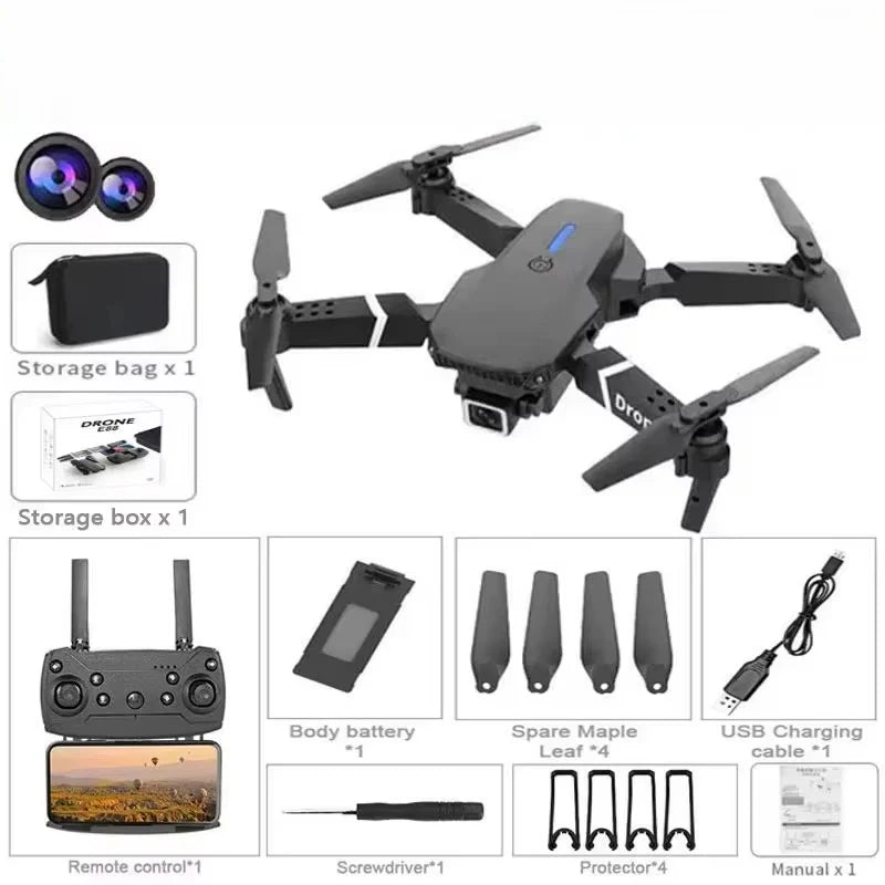 Foldable E88 Pro RC Drone 4K Camera