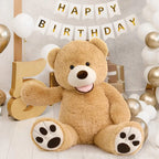 Three-foot teddy bear option for a kids' room, a soft plush Christmas gift in a manageable size