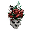 Gothic Skull Roses Bouquet Building Block Set