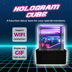 Studio desk holographic photo frame for short GIFs and selected personal media