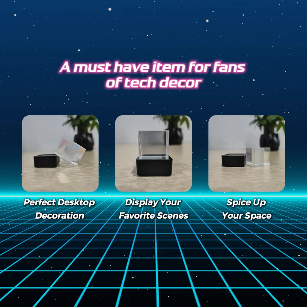 Hologram Cube Display – WiFi 3D Photo Frame