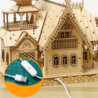 Three to four hour wooden castle assembly desk project for an advanced model building session