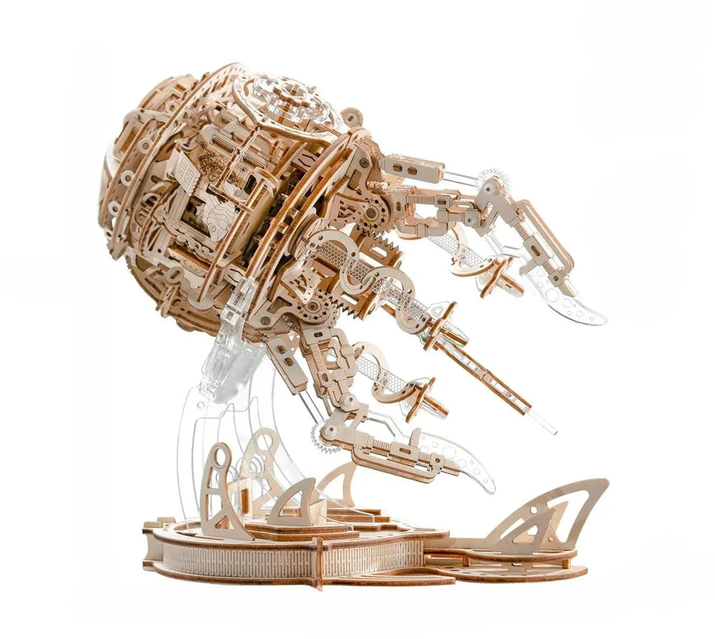 Enchanted Aurora Jellyfish Music Box 3D Wooden Puzzle