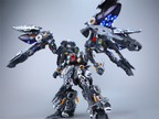 Kshatriya mecha model standing 30 cm tall on its included stand with illuminated details