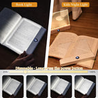 White or Pink LED book and night light with warm, natural and white color temperature settings