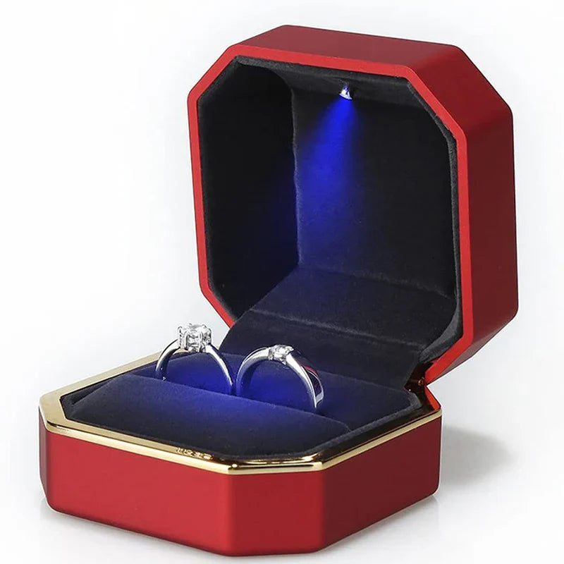 LED Engagement Ring Box with Light