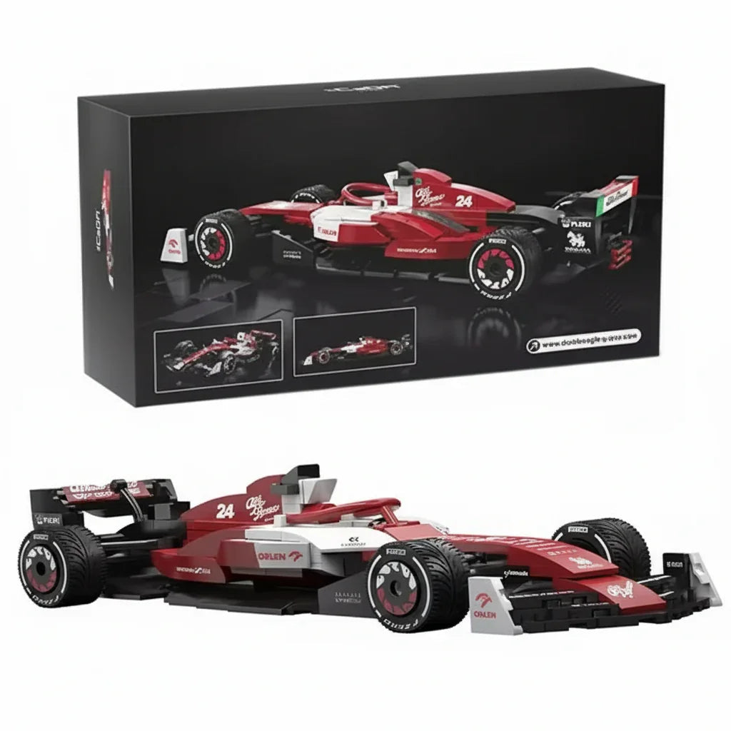 Alfa Romeo C42 racing builder, 1:24 with 271 pcs or 1:8 with 1868 pcs, for intermediate engineering fans — Gearfinch
