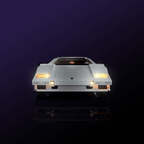 5000 QV LED light kit for LEGO Lamborghini model with illuminated headlights and cabin display