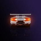 USB powered 5000 QV LED kit for an after-dark Lamborghini Countach display upgrade