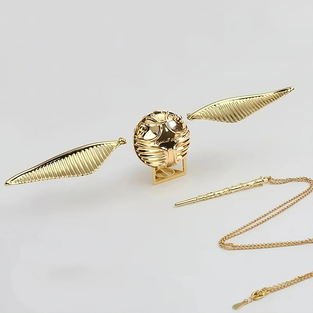 Magical Harry Potter Golden Snitch Ring Box
