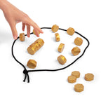 2 player magnetic strategy game set with rope boundary, storage bag and instruction manual
