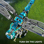866-piece mechanical dragonfly building kit gift for him, made for patient assembly