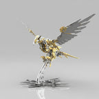 Spread wing eagle display model in Gold Eagle, Silver Eagle, and Red Eagle finishes for a shelf