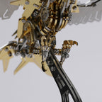 Industrial style eagle decor in Gold Eagle, Silver Eagle, and Red Eagle finishes with visible gears
