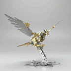 Metal eagle build with central gear in Gold Eagle, Silver Eagle, and Red Eagle finishes for modern decor