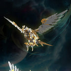 3D metal puzzle for model collectors in Gold Eagle, Silver Eagle, and Red Eagle finishes