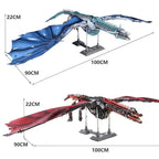 Advanced 1889+ piece dragon blocks set for progressive assembly into a clear finished fantasy display