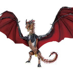 Mechanical dragon blocks set with 1889+ ABS pieces, articulated wings and poseable joints for fantasy display