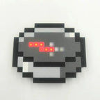 Rechargeable LED magnetic pixel compass for a gaming room shelf or home office desk