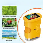 1000X digital microscope for kids with compatible Windows and macOS computer viewing