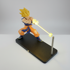 PLA and metal Super Saiyan beam figurine measuring 210 by 95 by 165 millimeters for display