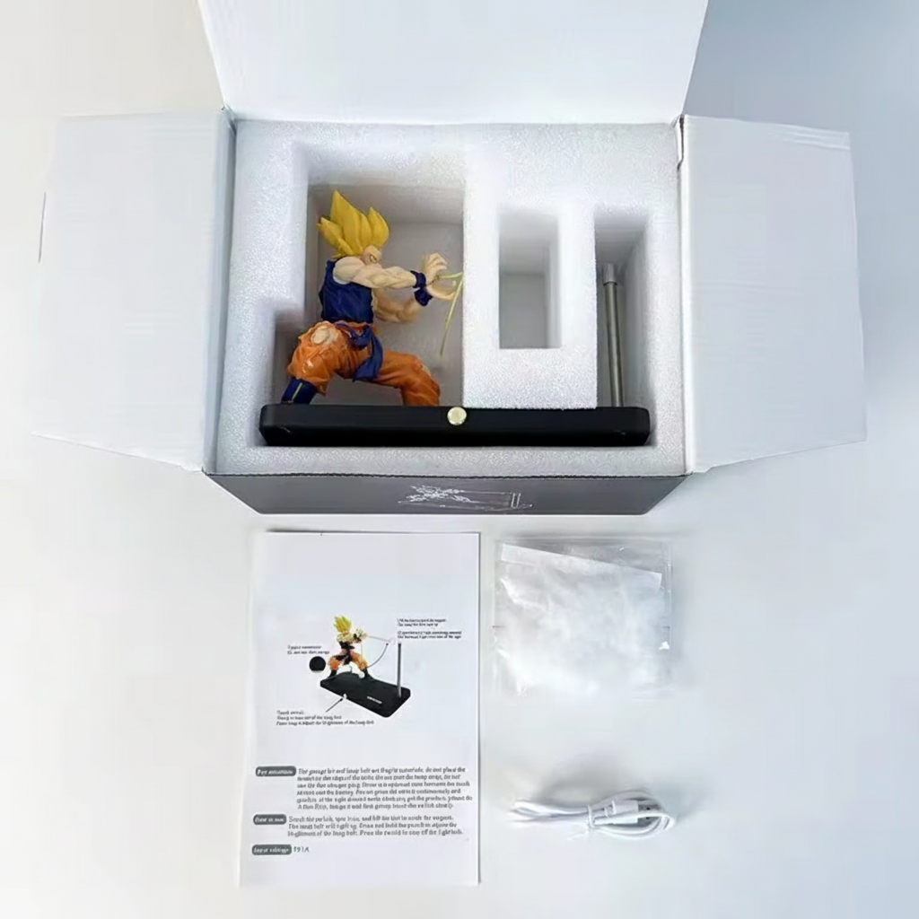 New Model Dragon Ball Super Saiyan Magnetic Light Beam Figurine