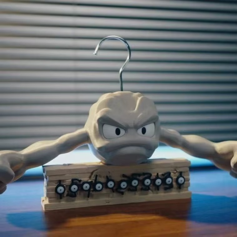 Pokemon Geodude Clothes Hanger