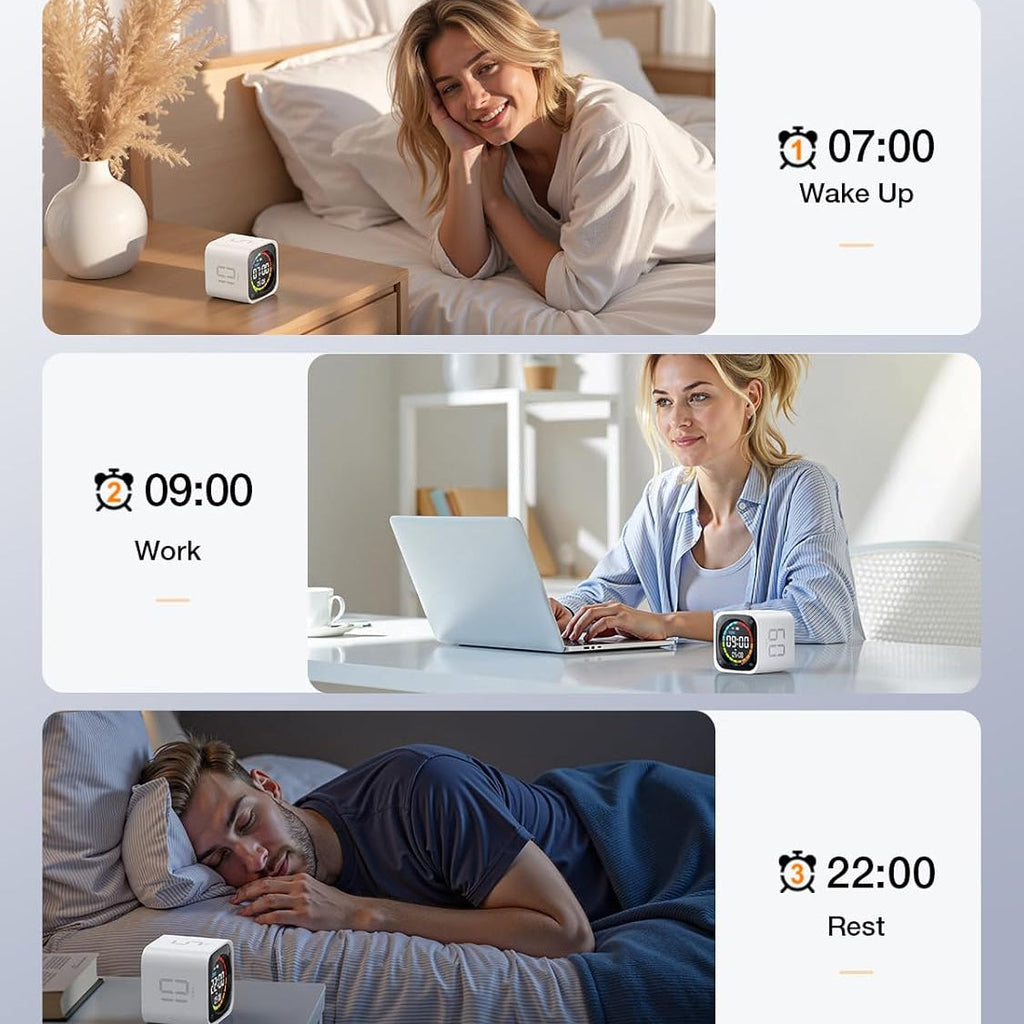 Pomodoro Timer Cube with Flip Productivity Countdown Presets