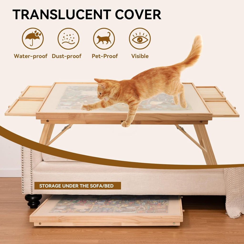 Puzzle Table With Drawers