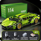 Lamborgini FK937 1:14 building blocks RC car for remote steering and driving play