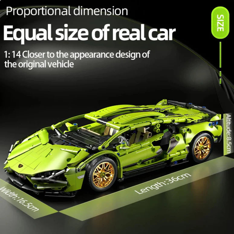 Lamborgini FK937 1:14 Scale Building Blocks RC