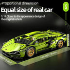 Lamborgini FK937 building blocks RC car made from ABS construction blocks for a 6 to 10 hour build
