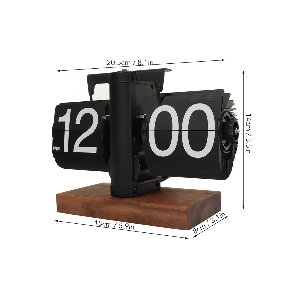 Retro Flip Down Clock with Automatic Rotating