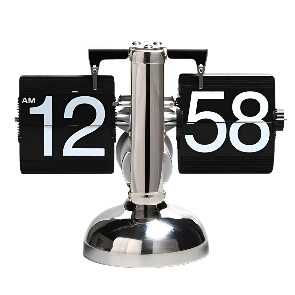 Retro Flip Down Clock with Automatic Rotating