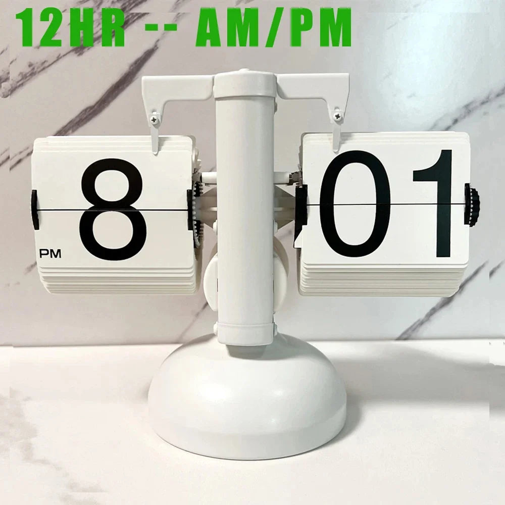 Retro Flip Down Clock with Automatic Rotating