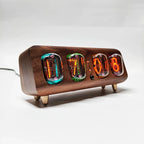 Bluetooth nixie tube clock for reading the time at a glance from a smart desk display
