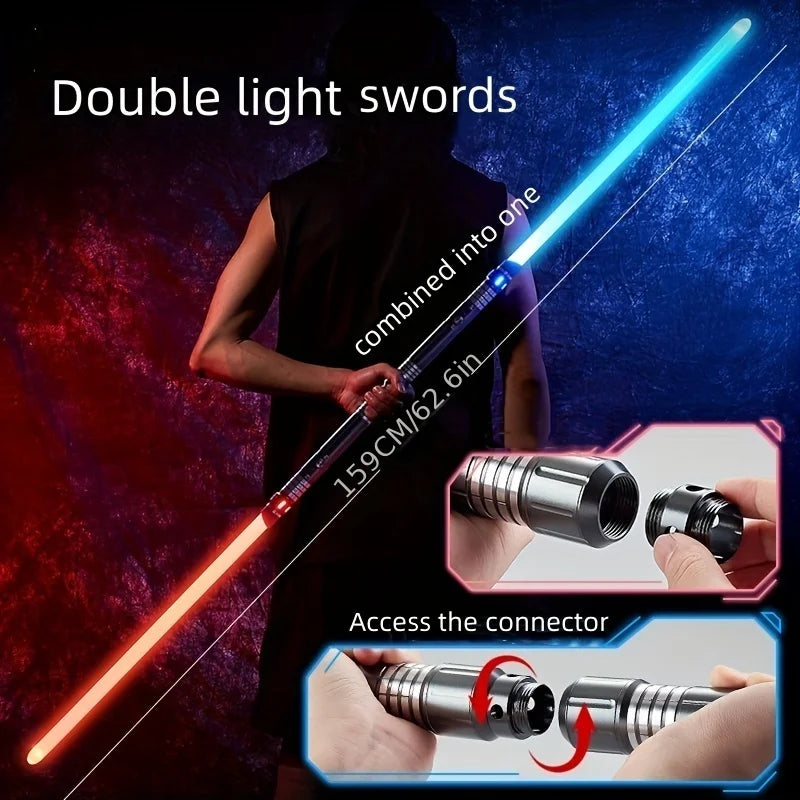 RGB Lightsaber Metal Hilt 15-Color Dueling Saber