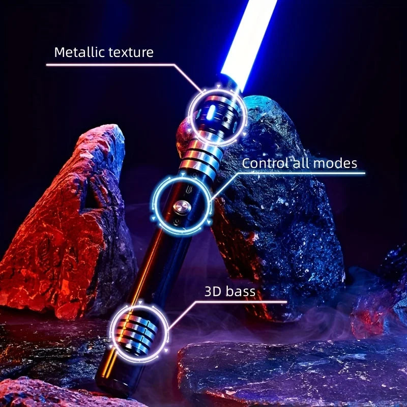 RGB Lightsaber Metal Hilt 15-Color Dueling Saber