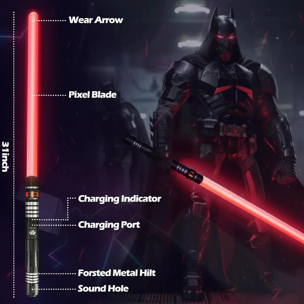 RGB Lightsaber Metal Hilt 15-Color Dueling Saber