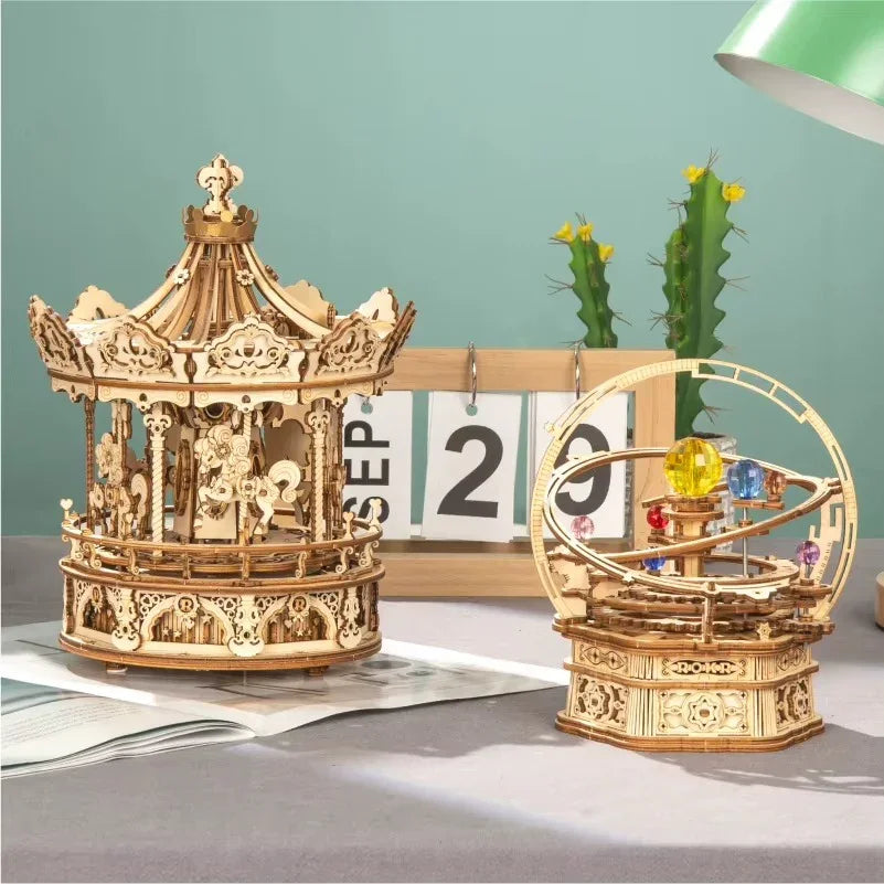 Romantic Carousel Dream - 3D Wooden Puzzle