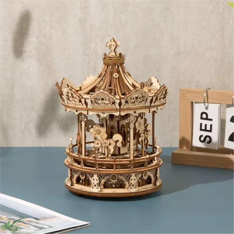 Romantic Carousel Dream - 3D Wooden Puzzle