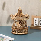 Romantic Carousel Dream 3D wooden model for an intermediate assembly project