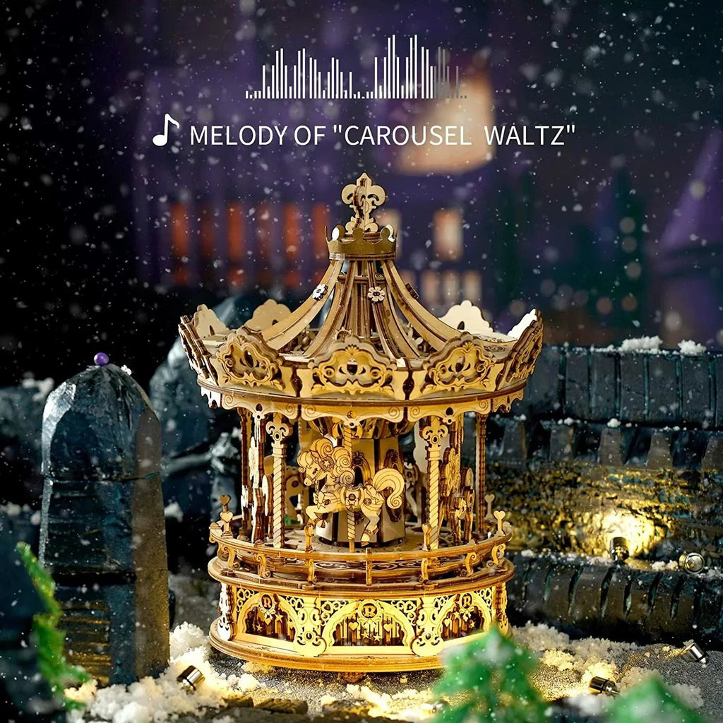 Romantic Carousel Dream - 3D Wooden Puzzle