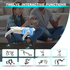 Programmable robot dog for kids creating custom action routines through the smartphone app