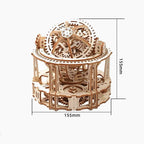 Tourbillon chronograph clock kit for engineering and steampunk collectors