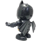 Batman dancing robot figure powered by 3 AA batteries, a moving desk toy for superhero fans