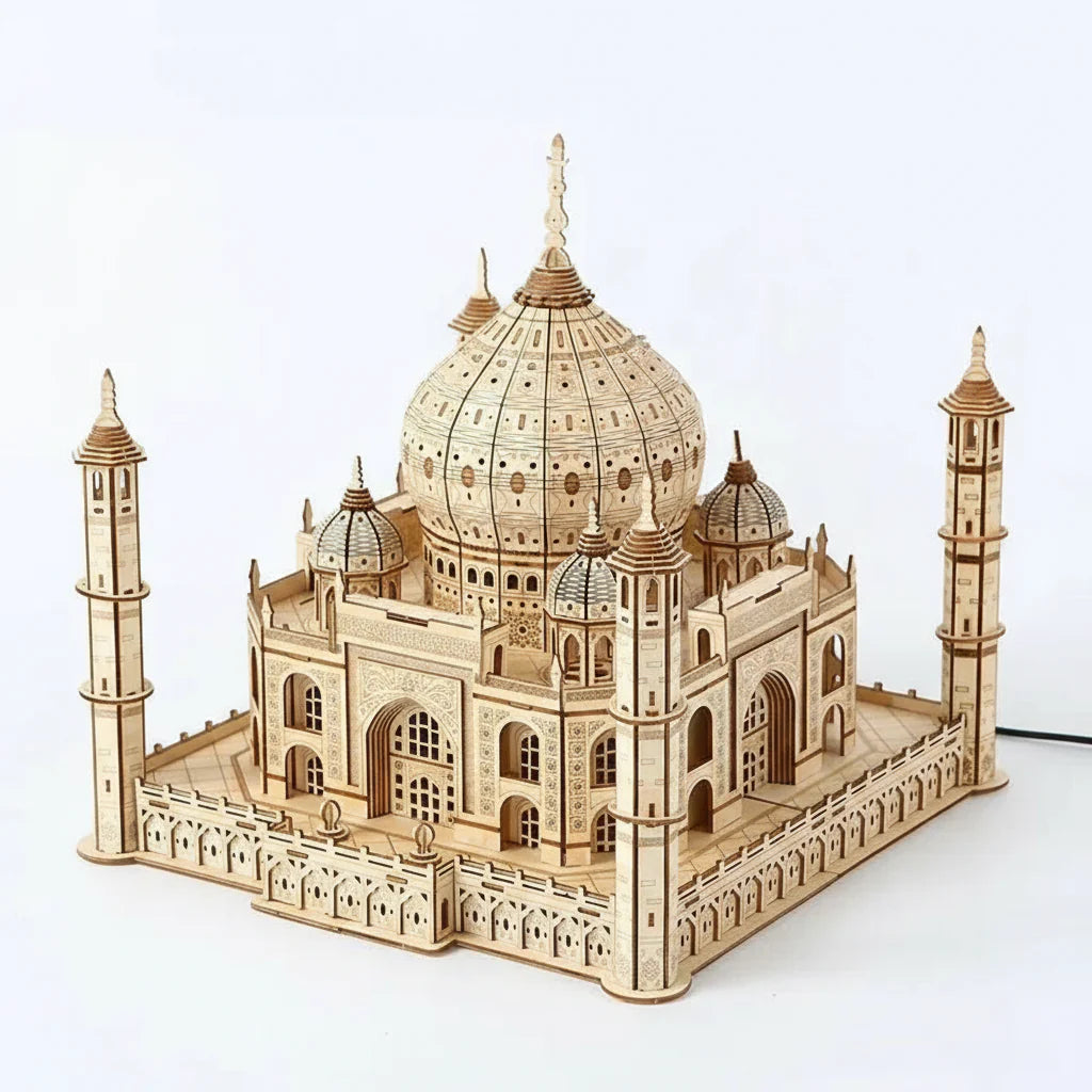 Taj Mahal 3D Wooden Puzzle with LED Lights